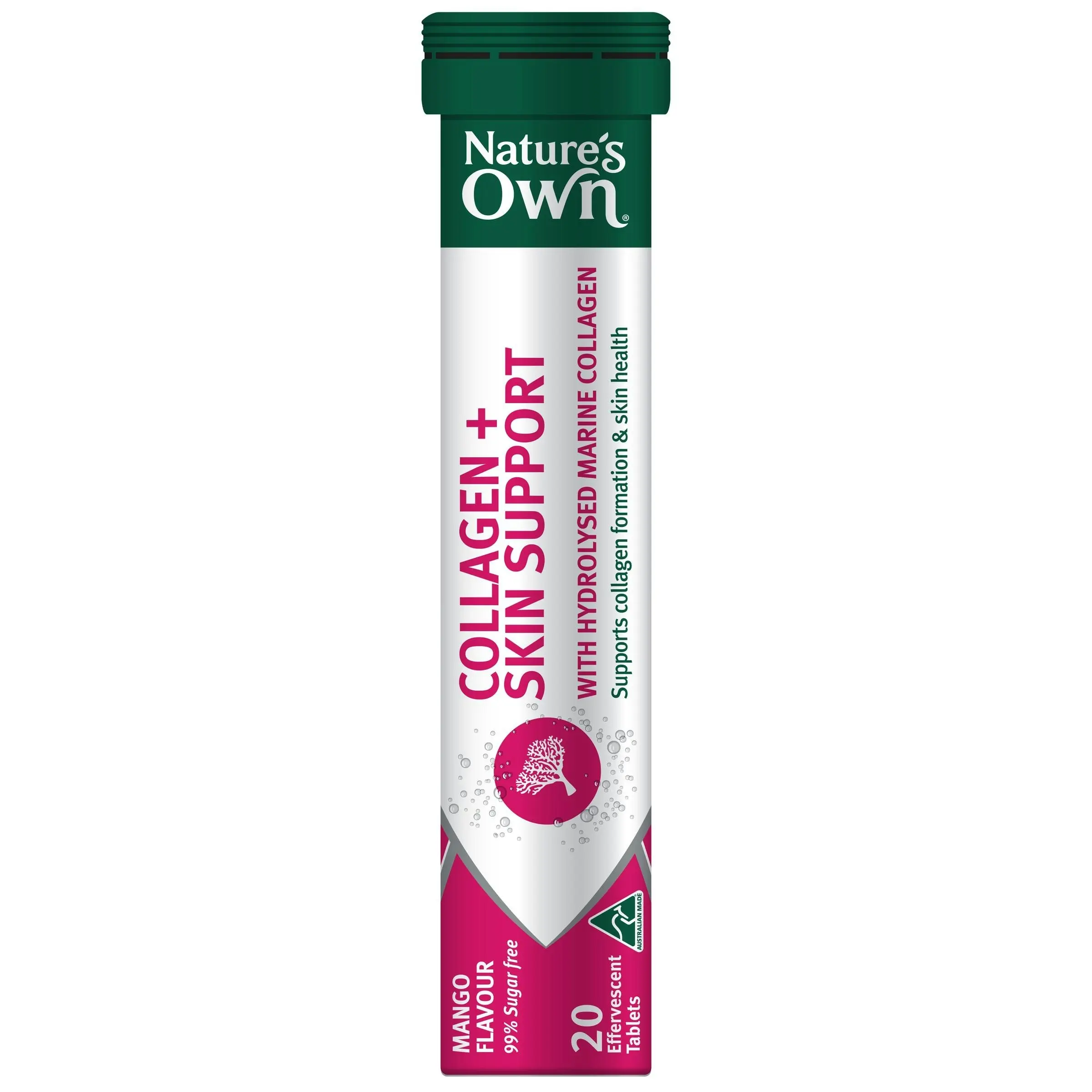 Nature's Own Collagen + Skin Support Effervescent 60 Tablets