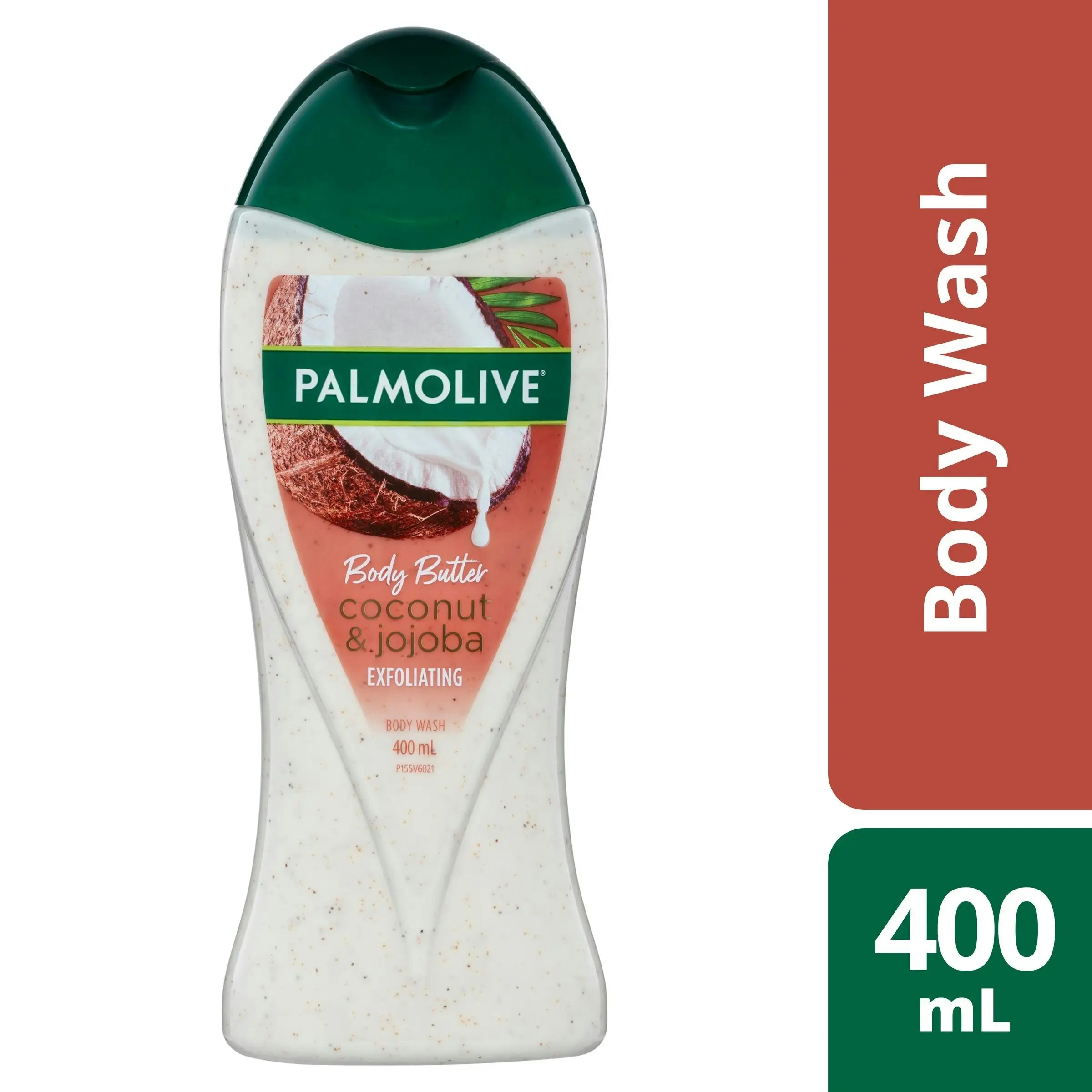 Palmolive Body Butter Coconut Scrub Exfoliating Body Wash 400mL