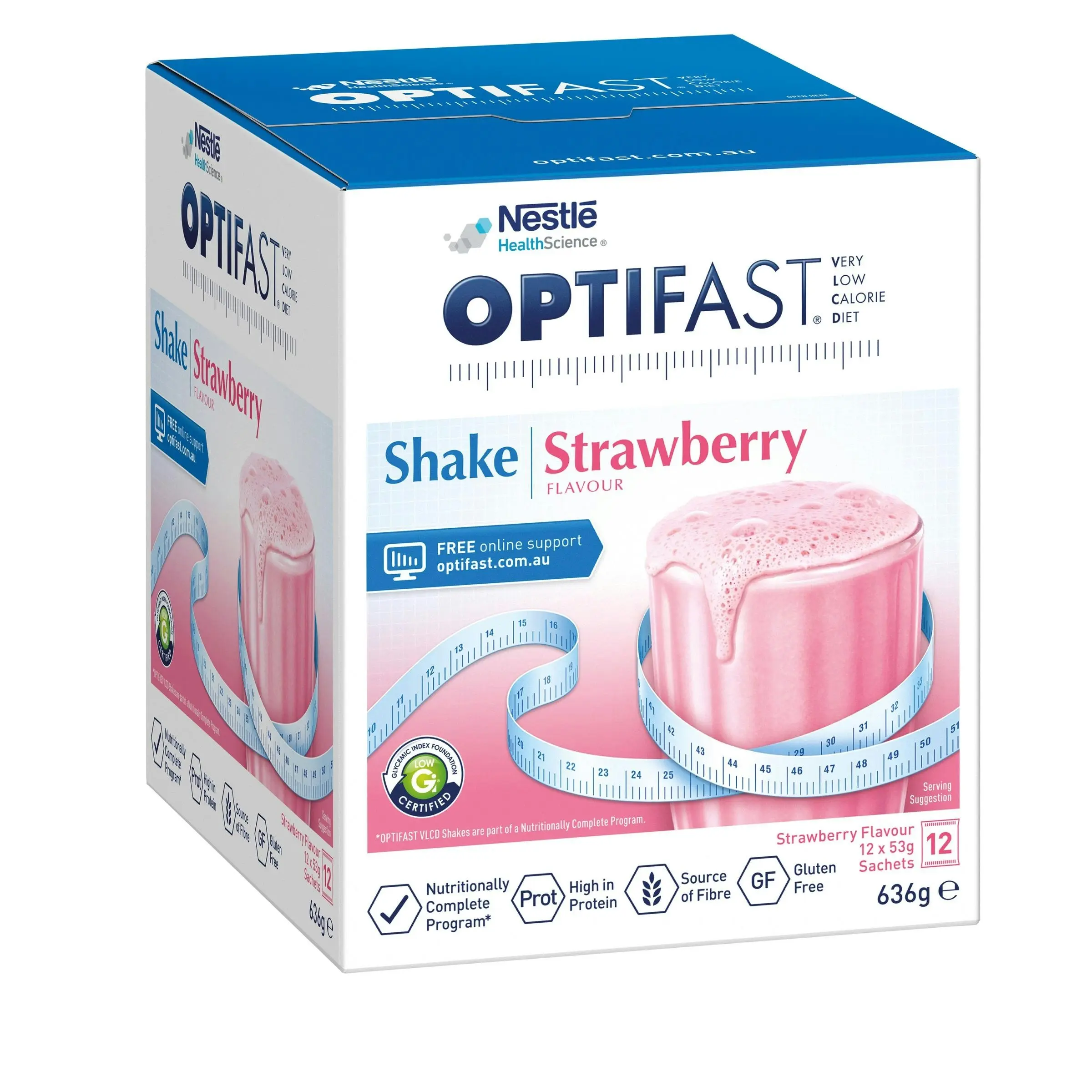 OPTIFAST VLCD Shake Strawberry 12 x 53g