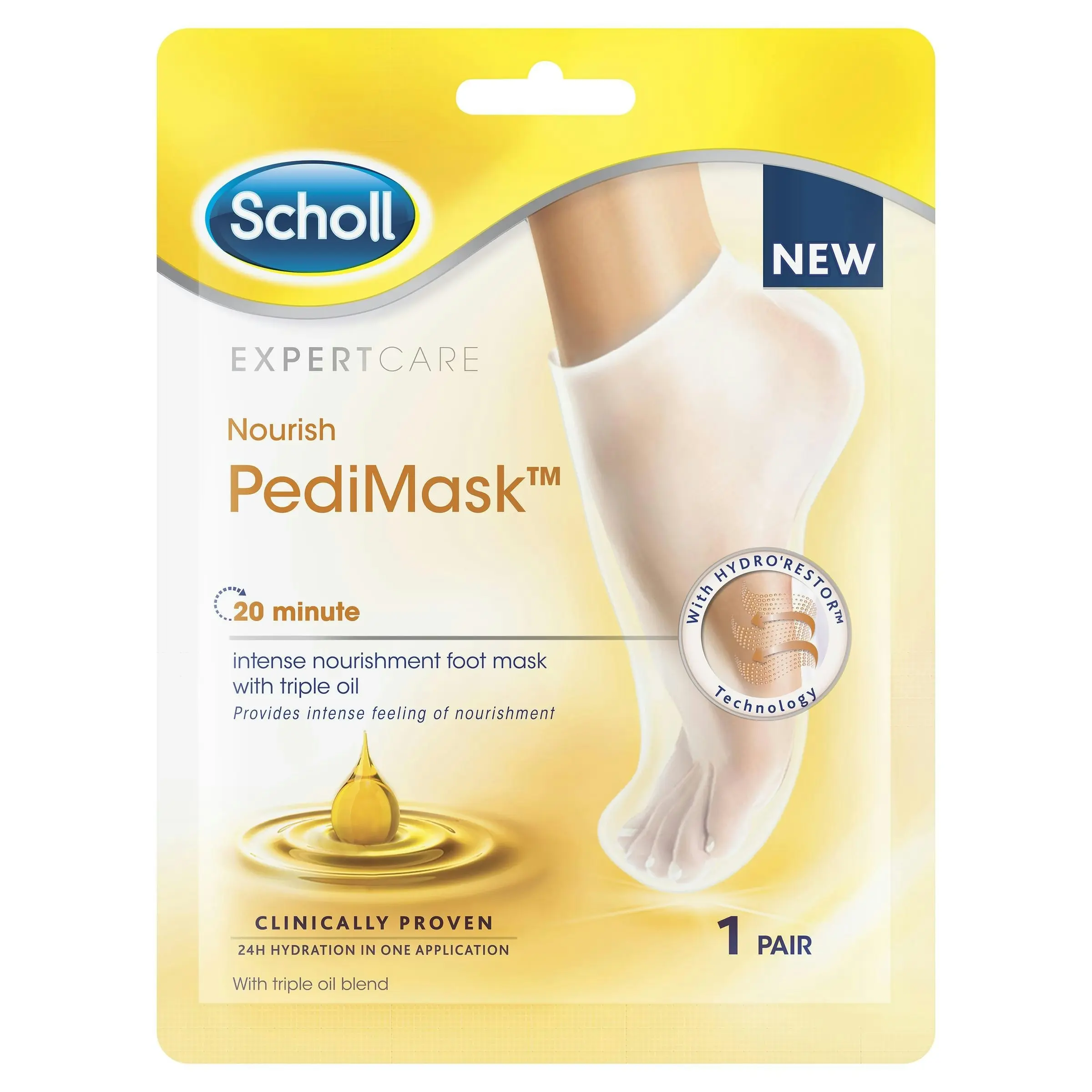 Scholl PediMask Triple Oil 1 Pair