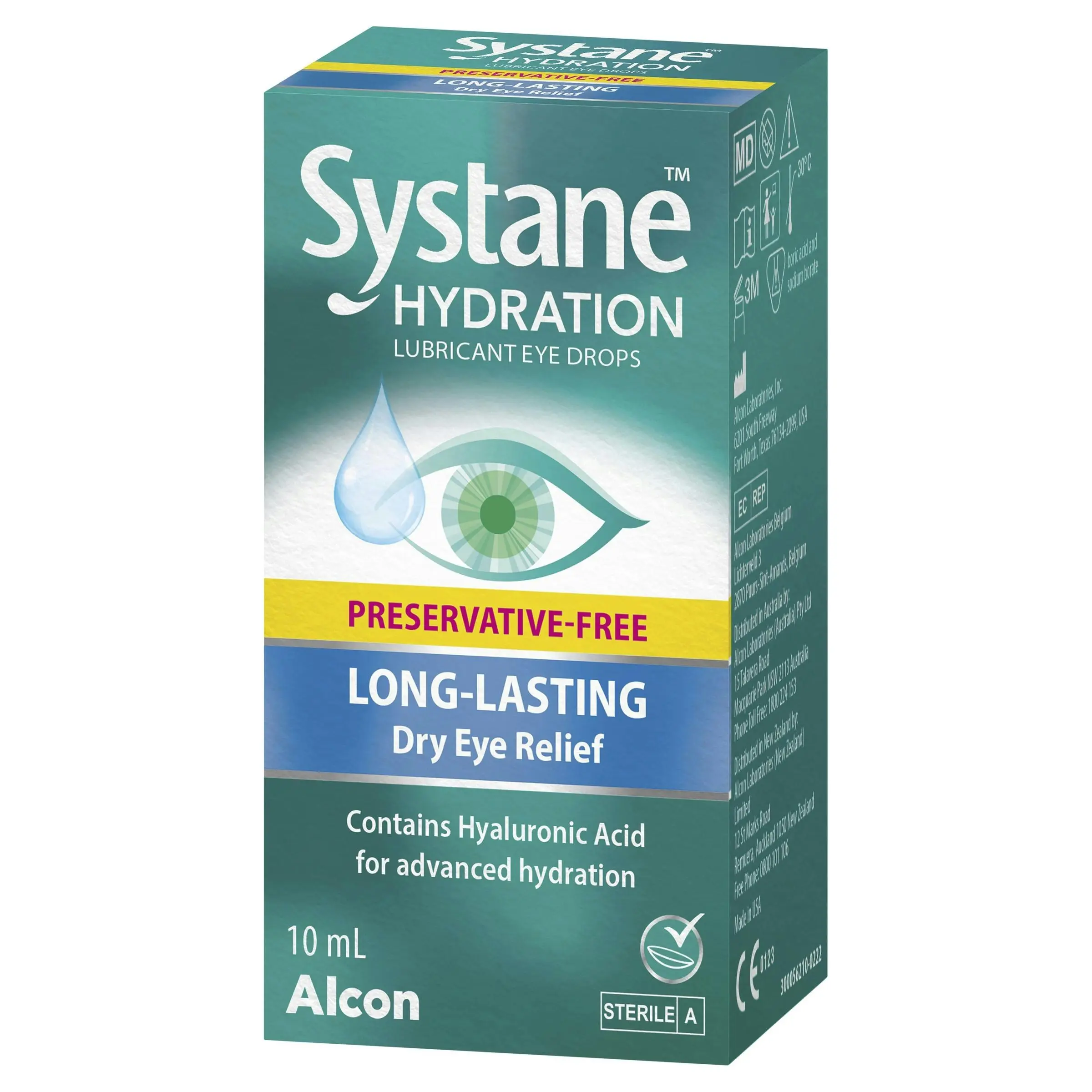 SYSTANE Hydration Multi Dose Preservative Free Lubricant Eye Drops 10ml