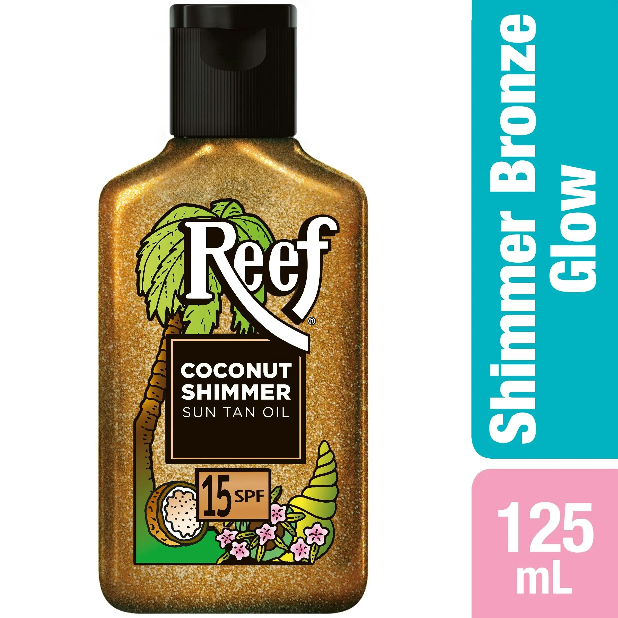 Reef Coconut Shimmer Sun Tan Oil SPF 15+ 125mL