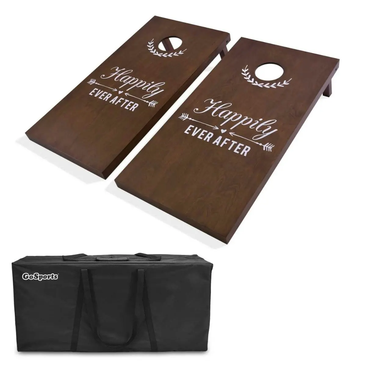 Customised Wedding Themed Cornhole Boards with Carry Case ( Regulation Size 1.2m x 0.6m) - Bags not Included.