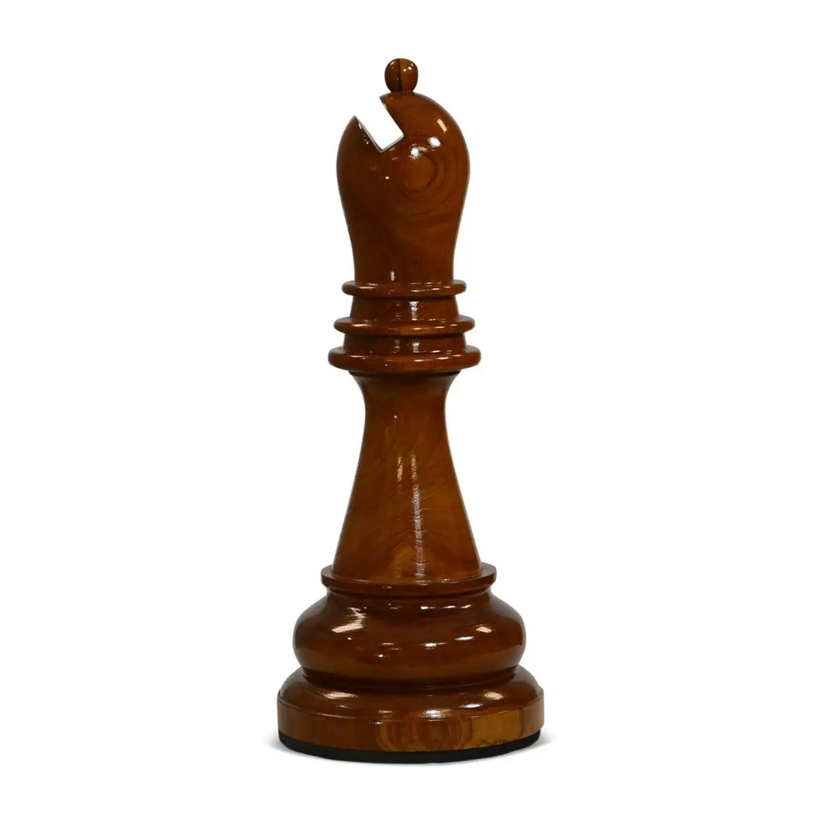 Teak Bishop from Giant 60cm Chess Set - Natural / Light