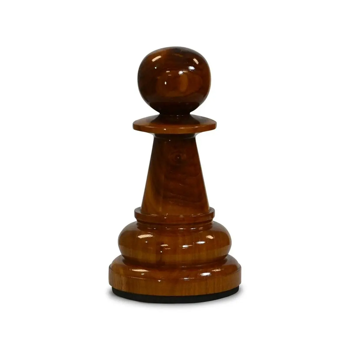 Teak Pawn from 40cm Chess Set - Natural / Light