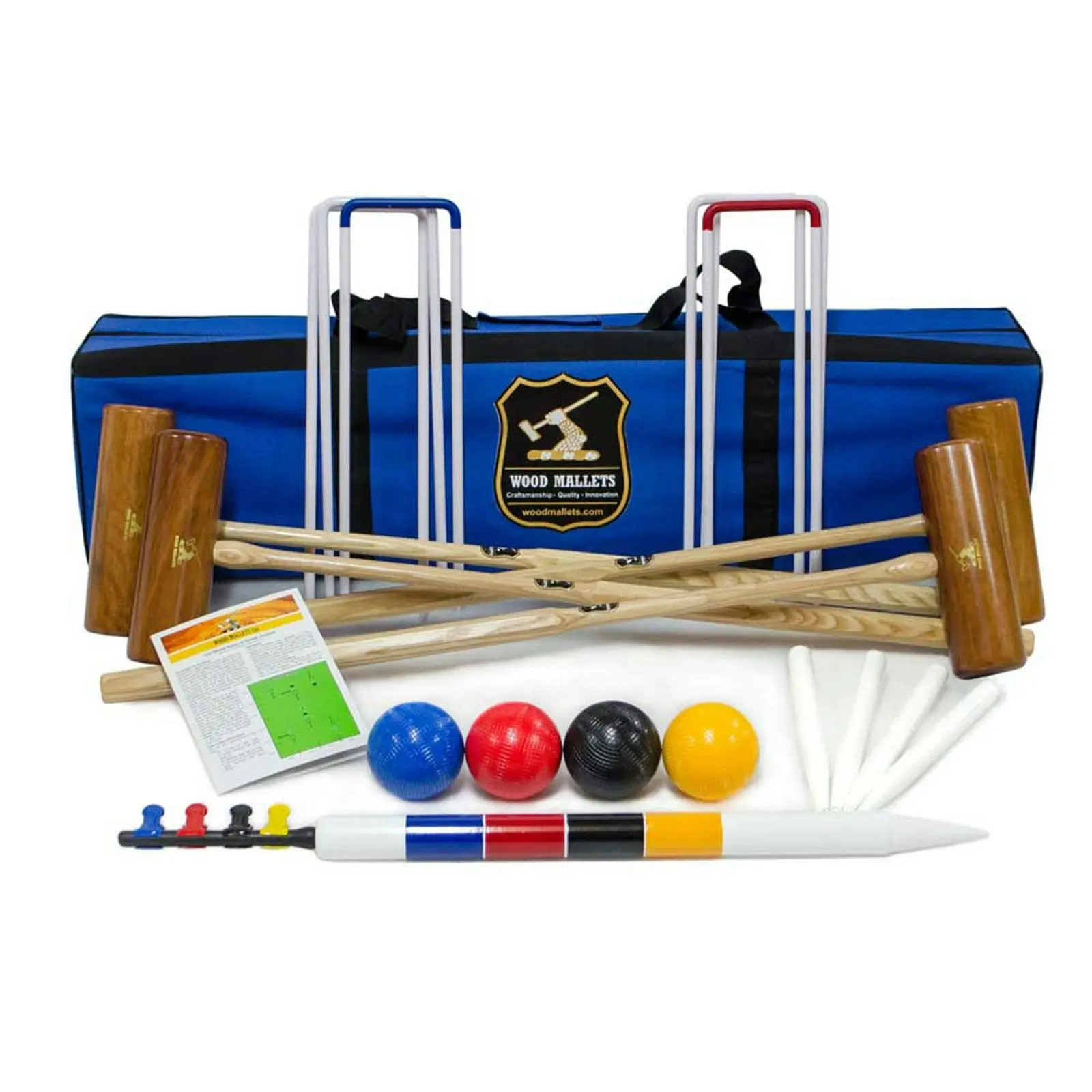 The Garden 4 Player Croquet Set in Carry Bag