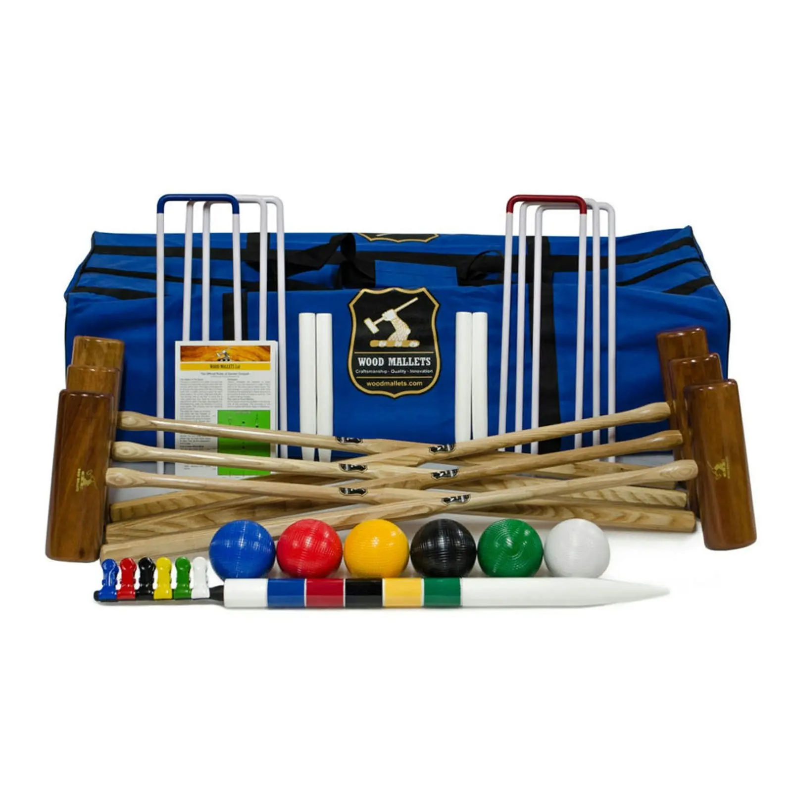 The Garden 6 Player Croquet Set in Nylon Carry Bag