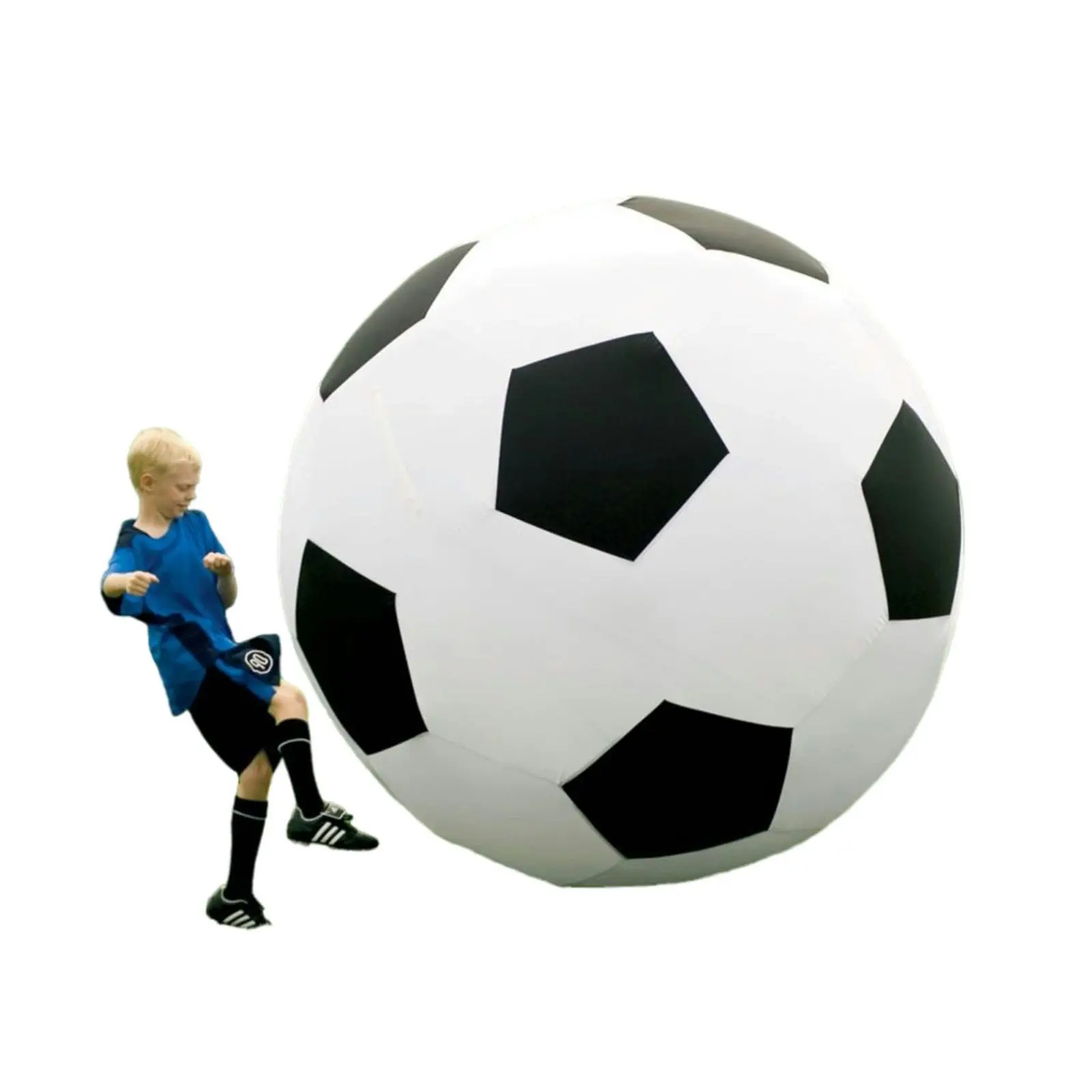 1.8m Black and White Dual Layered Heavy Duty Soccer Ball ( 6 Foot Diameter )