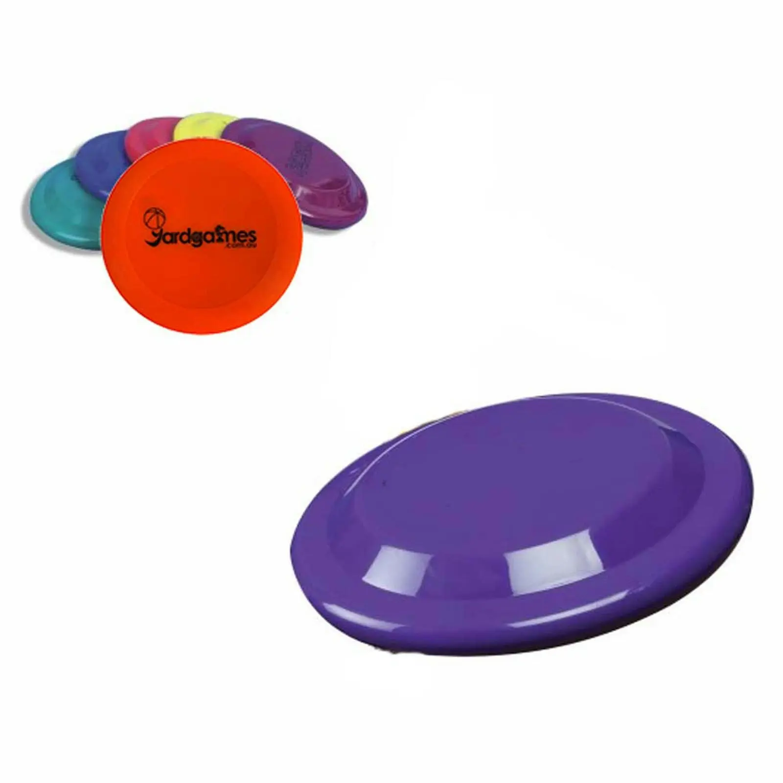 Pack of 6 Frisbees / Flying Discs - Various Colours