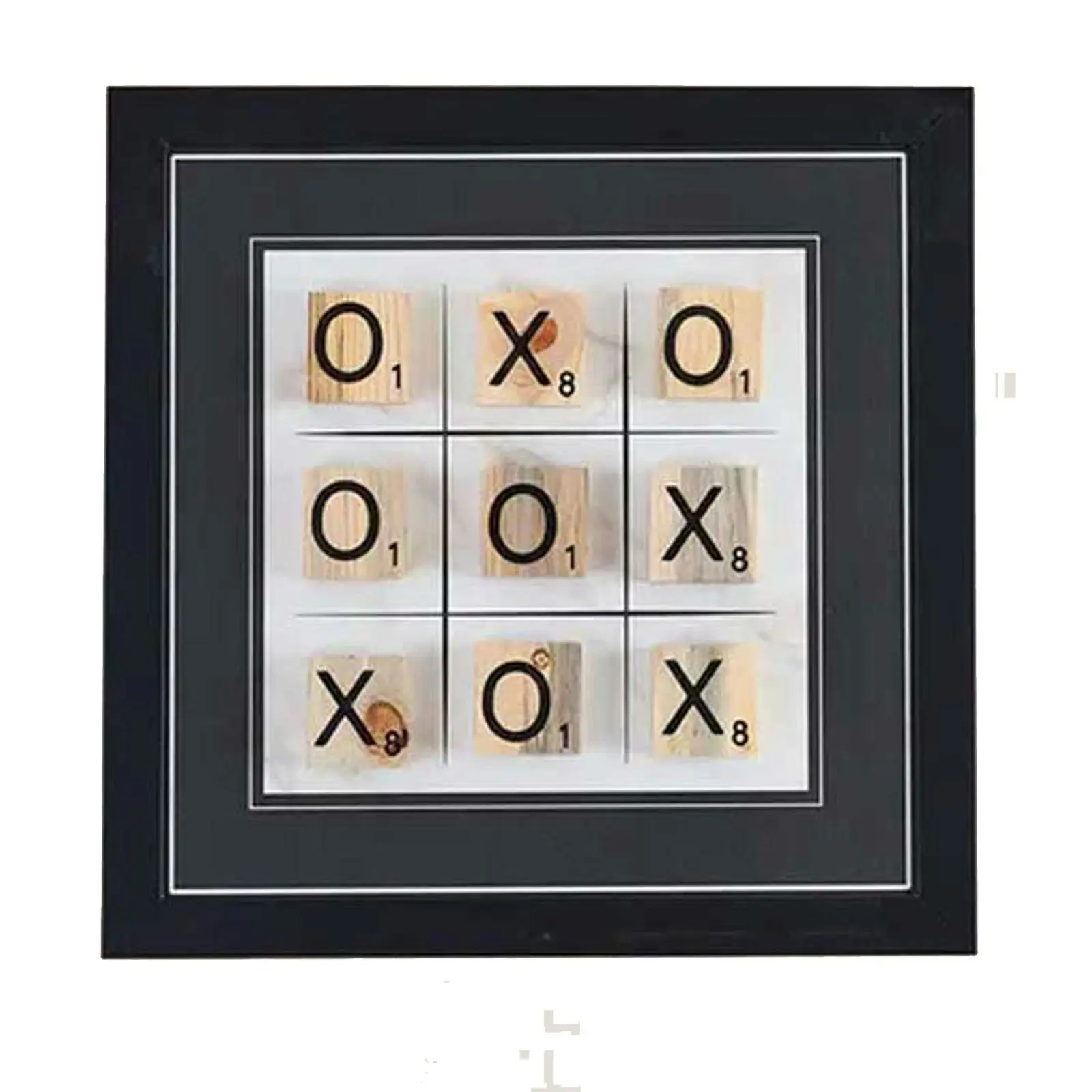 Wall Mounted Giant Tic Tac Toe Board - Functional Wall Decor For the Games Room