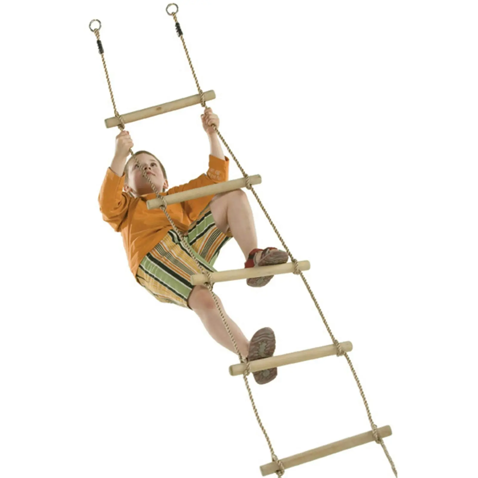 Rope Ladder with 7 Wooden Rungs