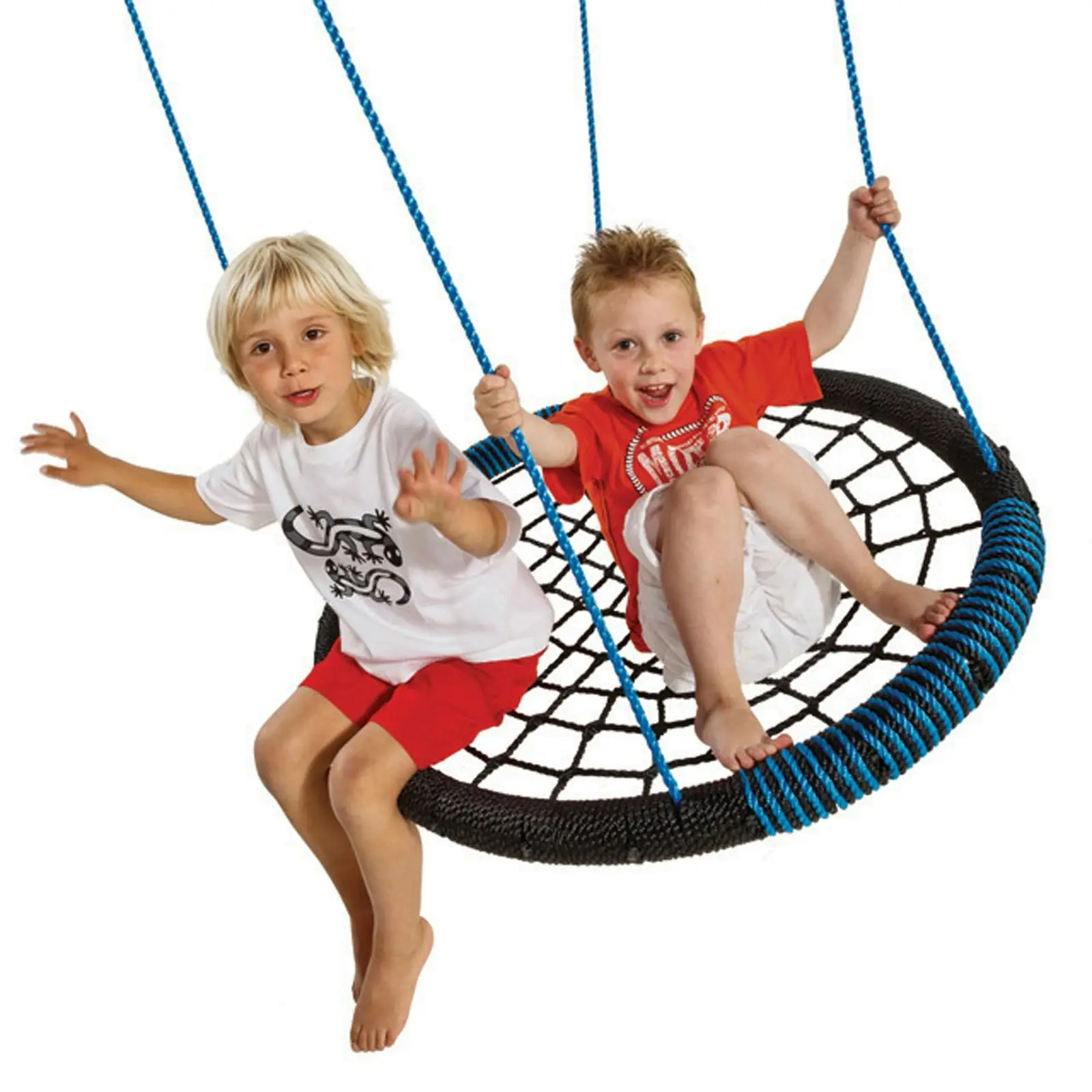 Residential Oval Birds Nest Swing - Black / Blue