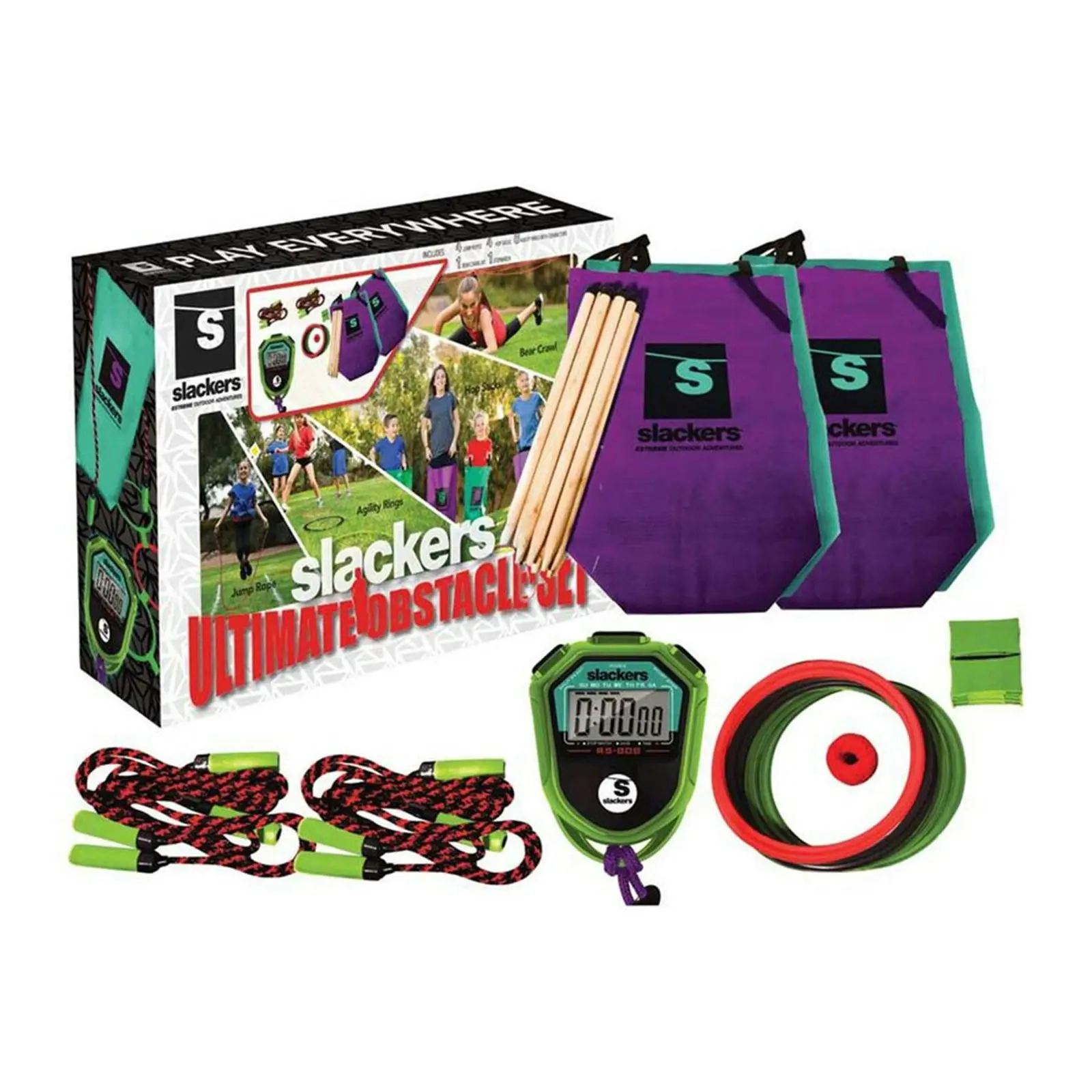 Slackers Ultimate Obstacle Set with Stopwatch