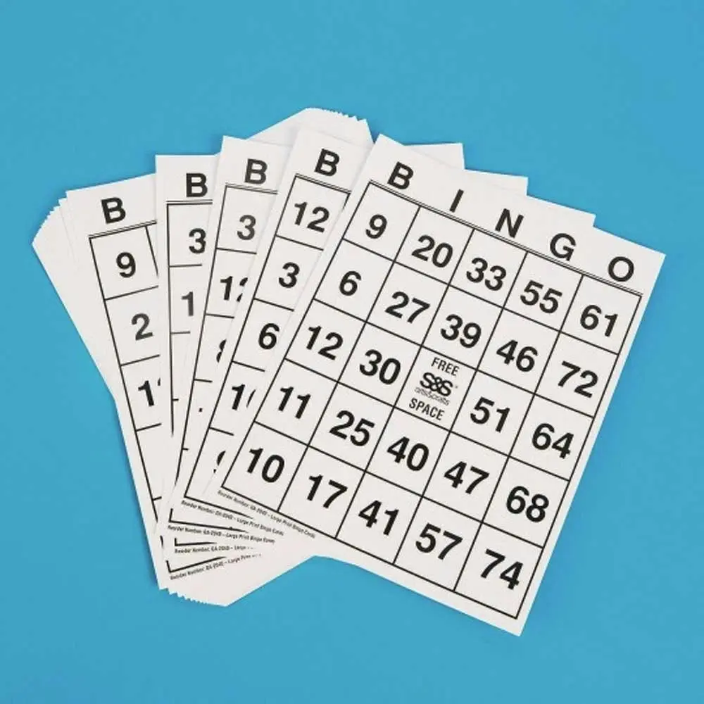 Large-Print Bingo Cards (Set of 25)