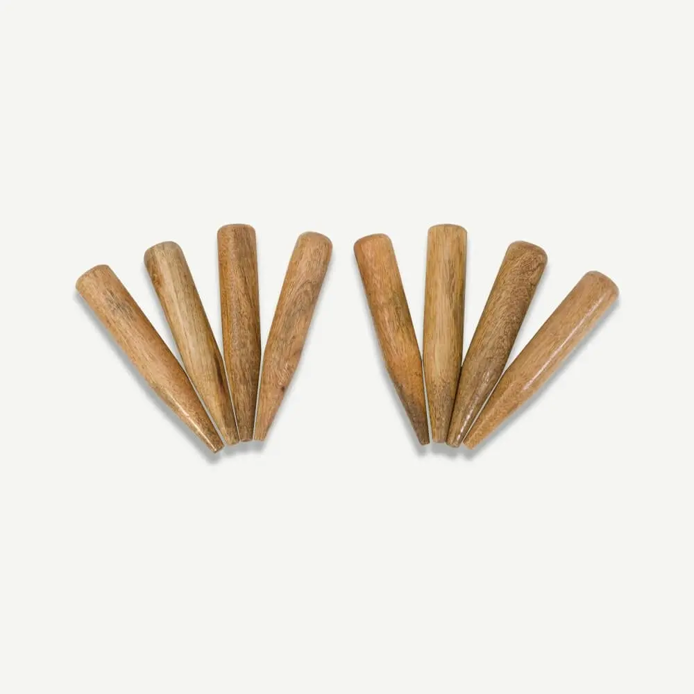 Hardwood Croquet Yard Marker Pegs x 8