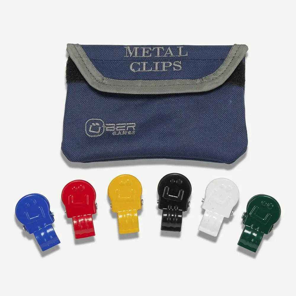 Metal Croquet Clips - 6 Player including Bag.