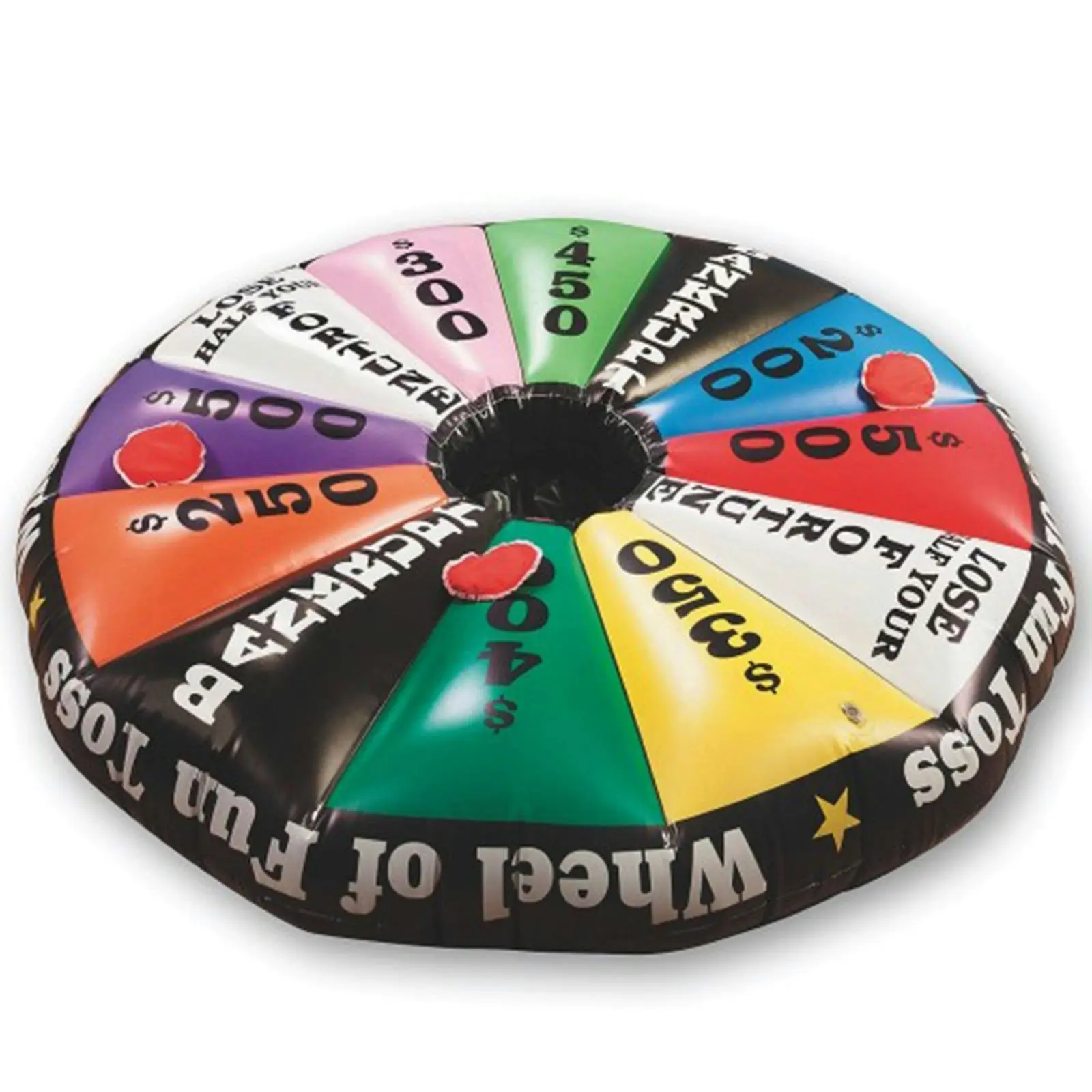 Wheel of Fun Giant Inflatable Toss Game.