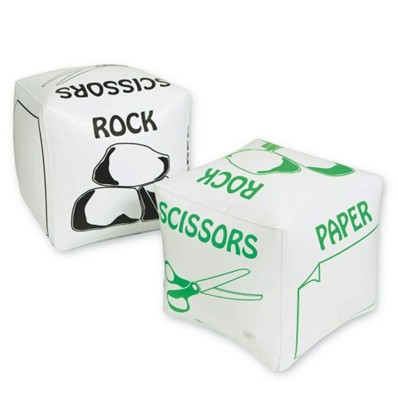 Jumbo Inflatable Rock, Paper, Scissors Die.