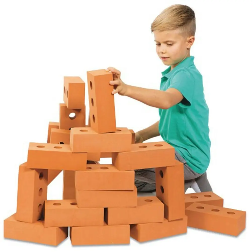 Little Tradies Play Foam Toy Building Bricks Set (Set of 25)