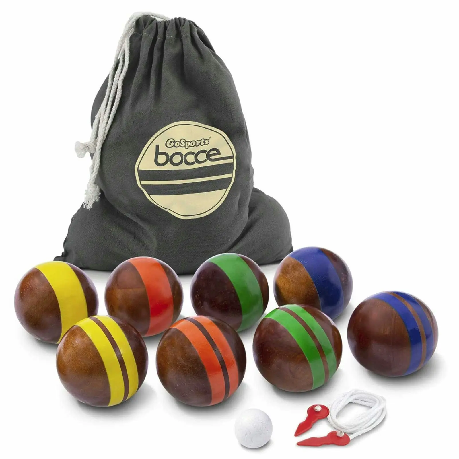 GoSports 100mm Hardwood Bocce Set