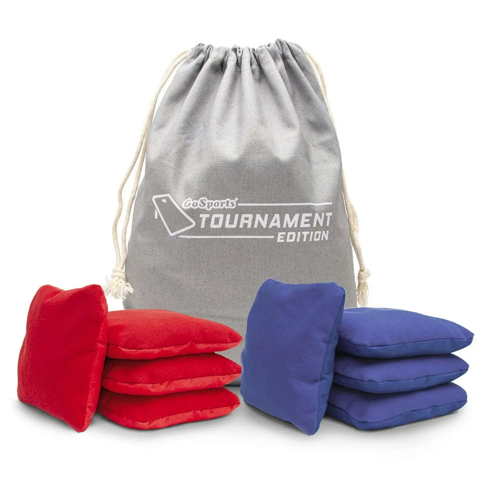 Professional Dual Sided Tournament Bean Bags - Set of 8 ( 4 Red, 4 Blue ).