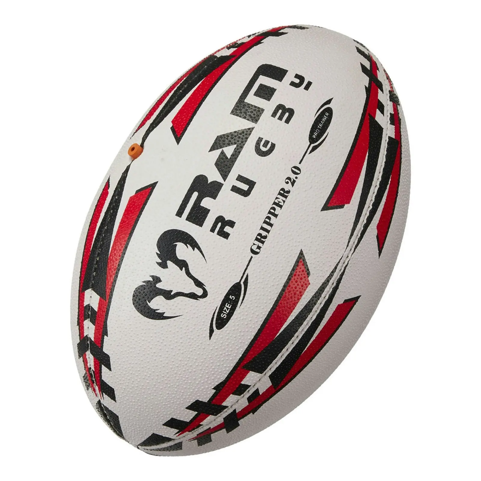 Ram Gripper Pro Trainer Red Rugby Ball - Size 5