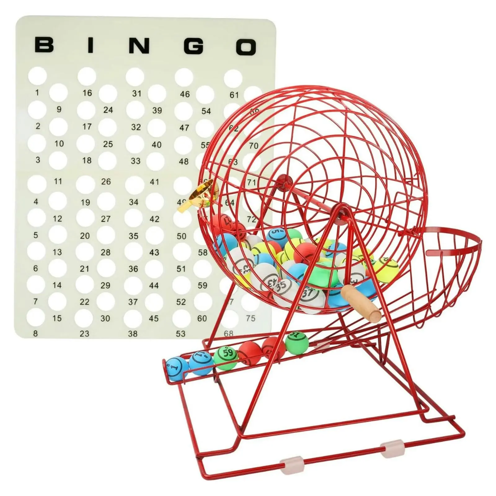 Professional Bingo - Housie Set with 30cm High Cage and Calling Board