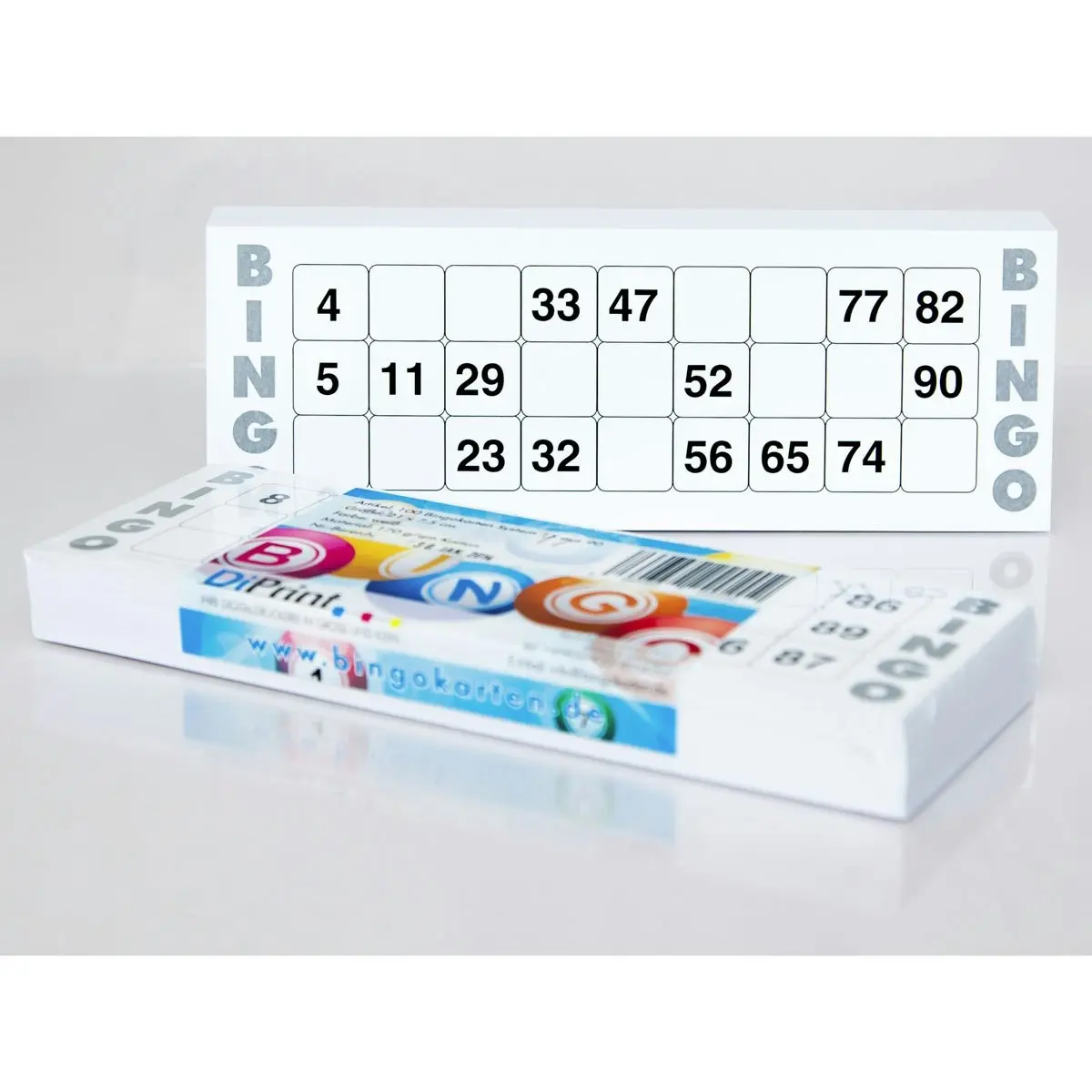 200 Large Printed Bingo Cards for Seniors System 15 from 90 ( Housie )