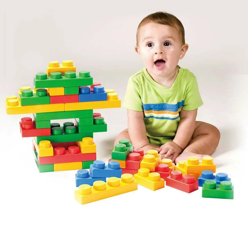 Uniplay Toddler Soft Small Block Construction Set - Box of 60