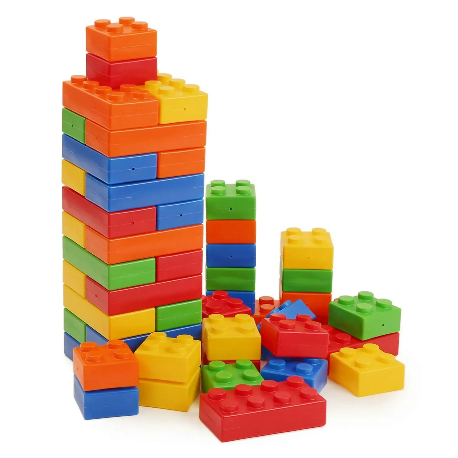 Maxi Giant Building Blocks - 50 Various Coloured Pieces