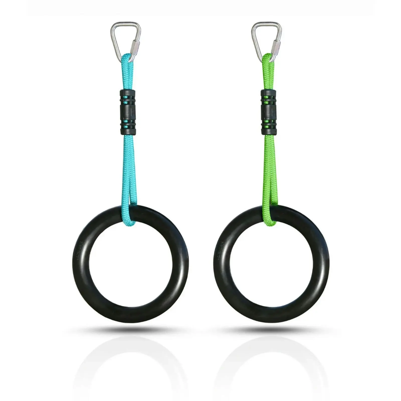 Slackers Ninja Rings with Hanging Ropes  - Set of 2