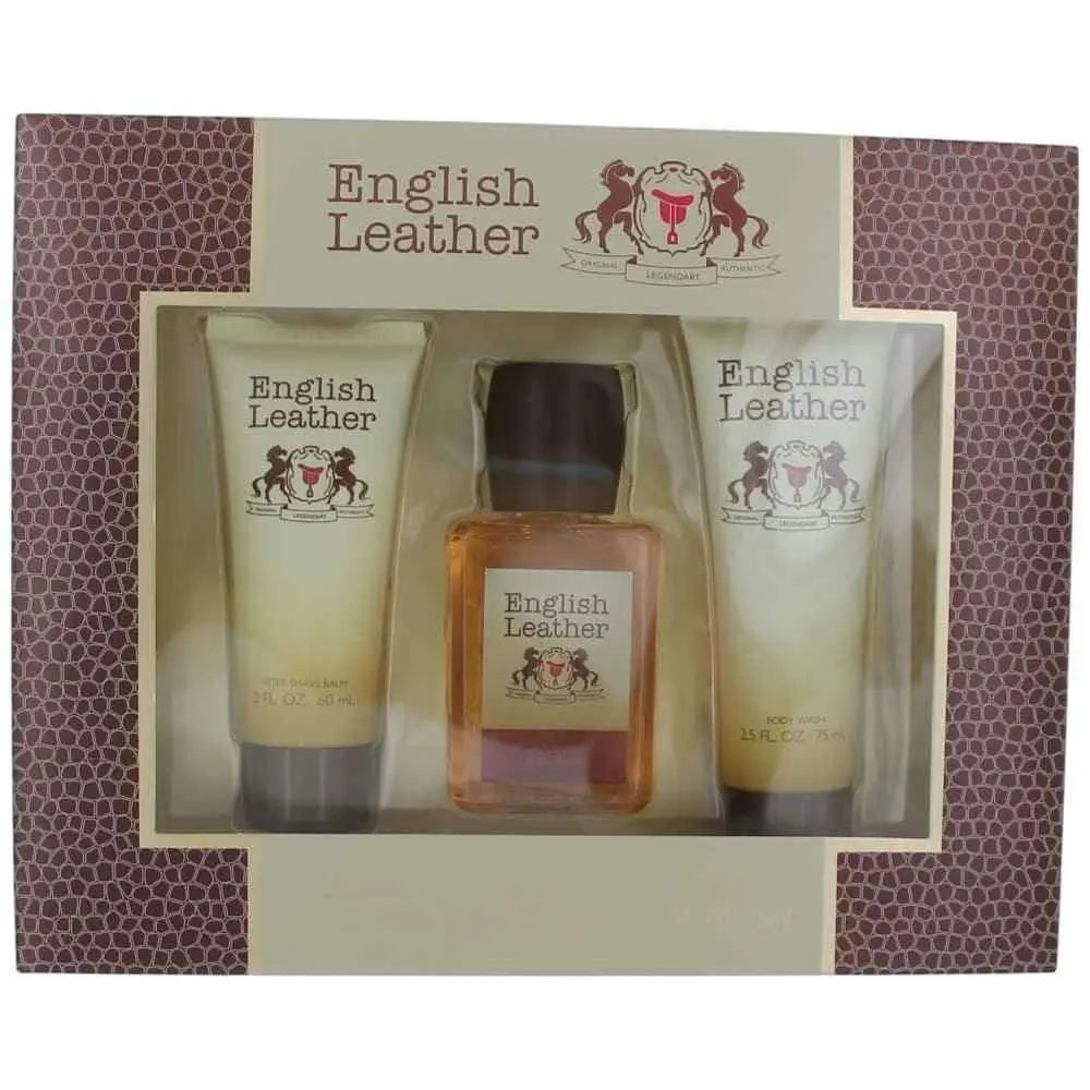 Dana English Leather Authentic 3pc Set 100ml EDC (M)