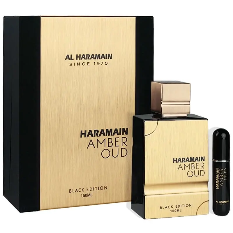 Al Haramain Amber Oud Black Edition 2pc Set 150ml EDP (Unisex) SP