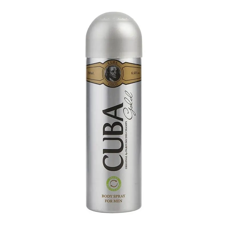 Cuba Gold Body Spray 200ml (M) SP