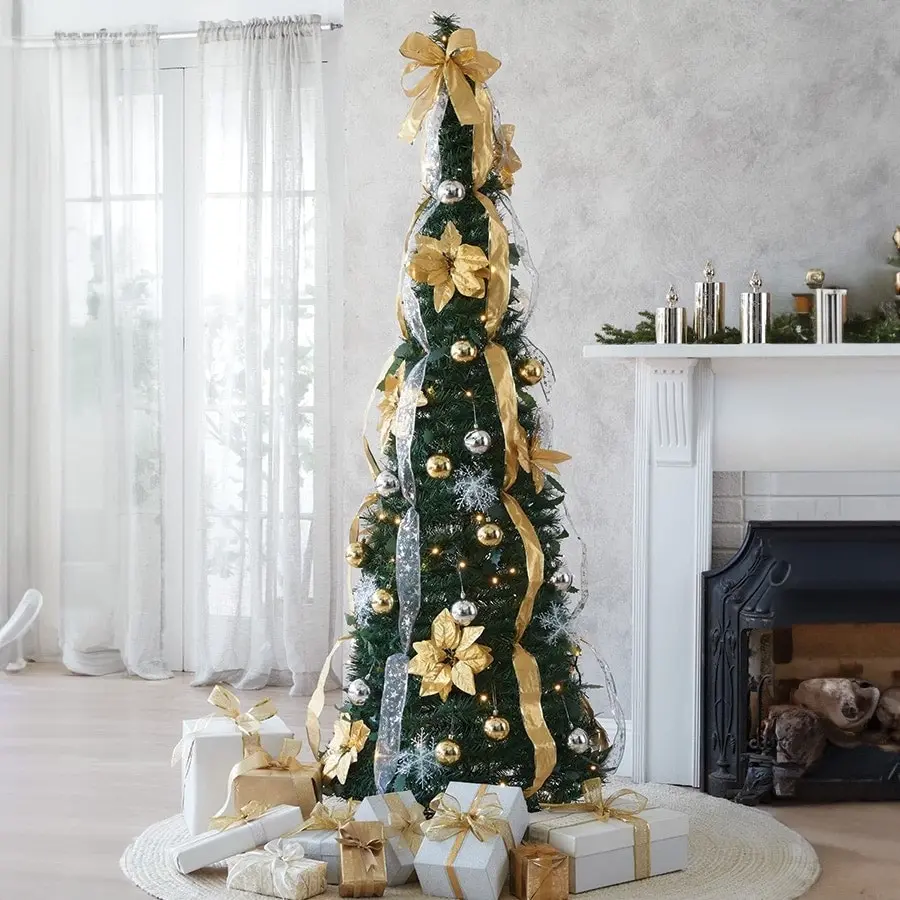 Pop Up Xmas Tree Large GOLD