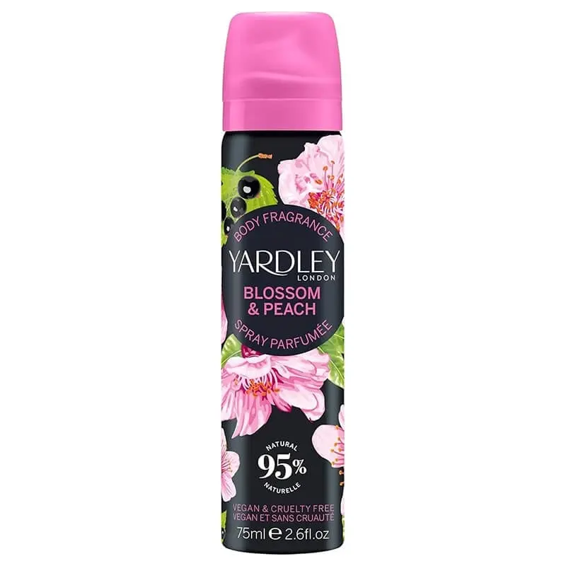 Yardley Blossom & Peach Body Fragrance 75ml (L) SP