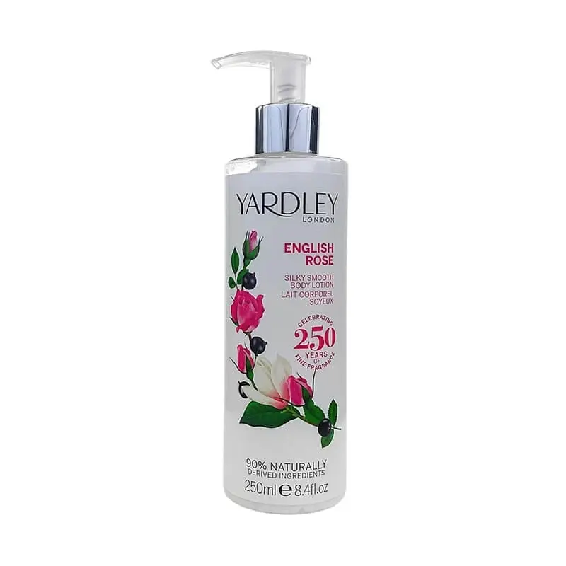 Yardley English Rose Silky Smooth Body Lotion (Unboxed) 250ml (L)