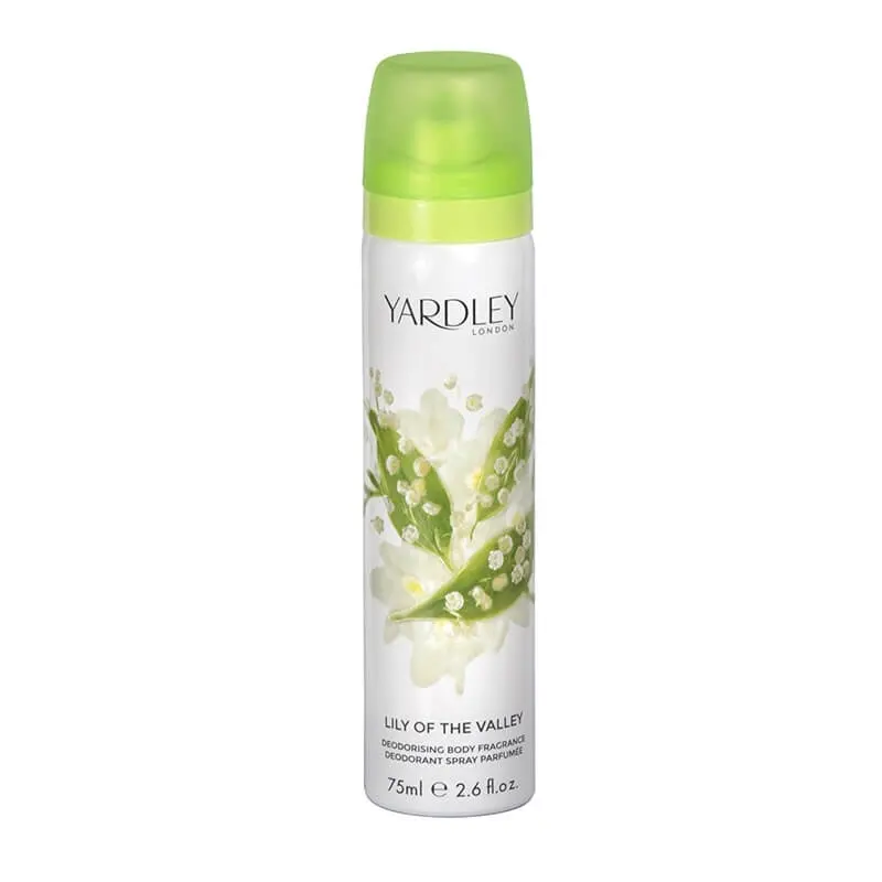 Yardley Lily Of The Valley Deodorising Body Fragrance 75ml (L) SP