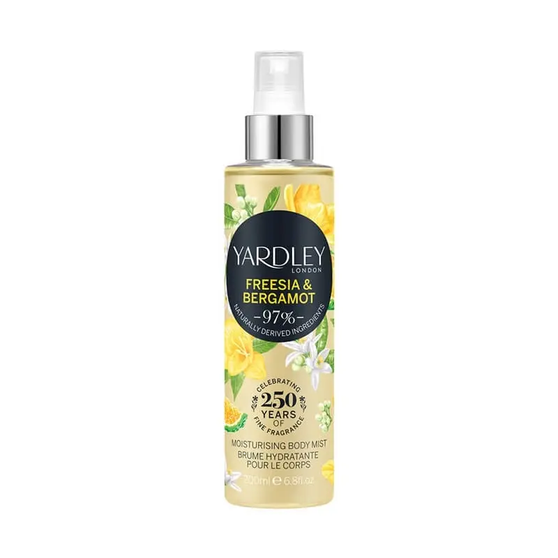 Yardley Freesia & Bergamot Moisturising Body Mist 200ml (L) SP