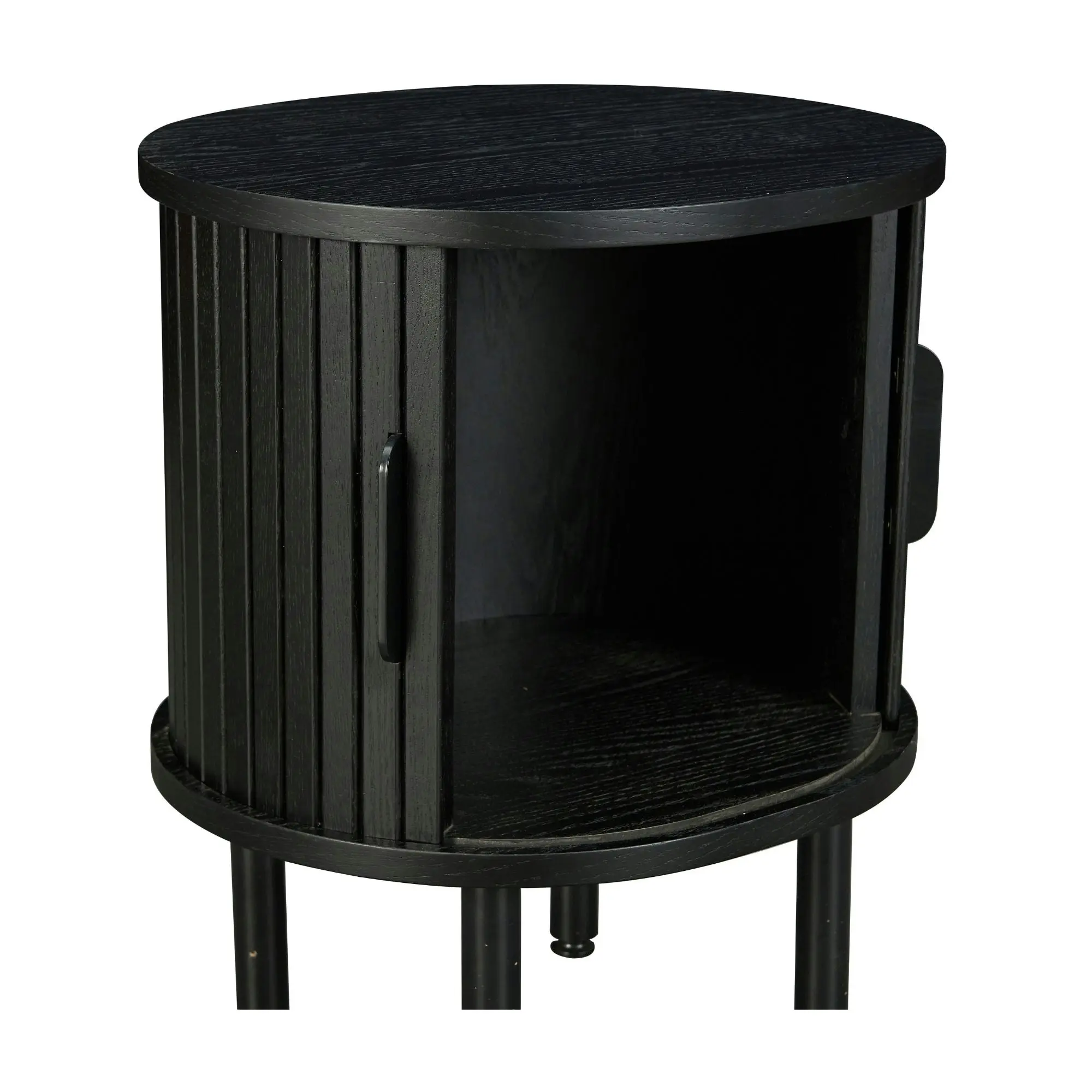 Alamein Dania 45cm Round Side Table Black