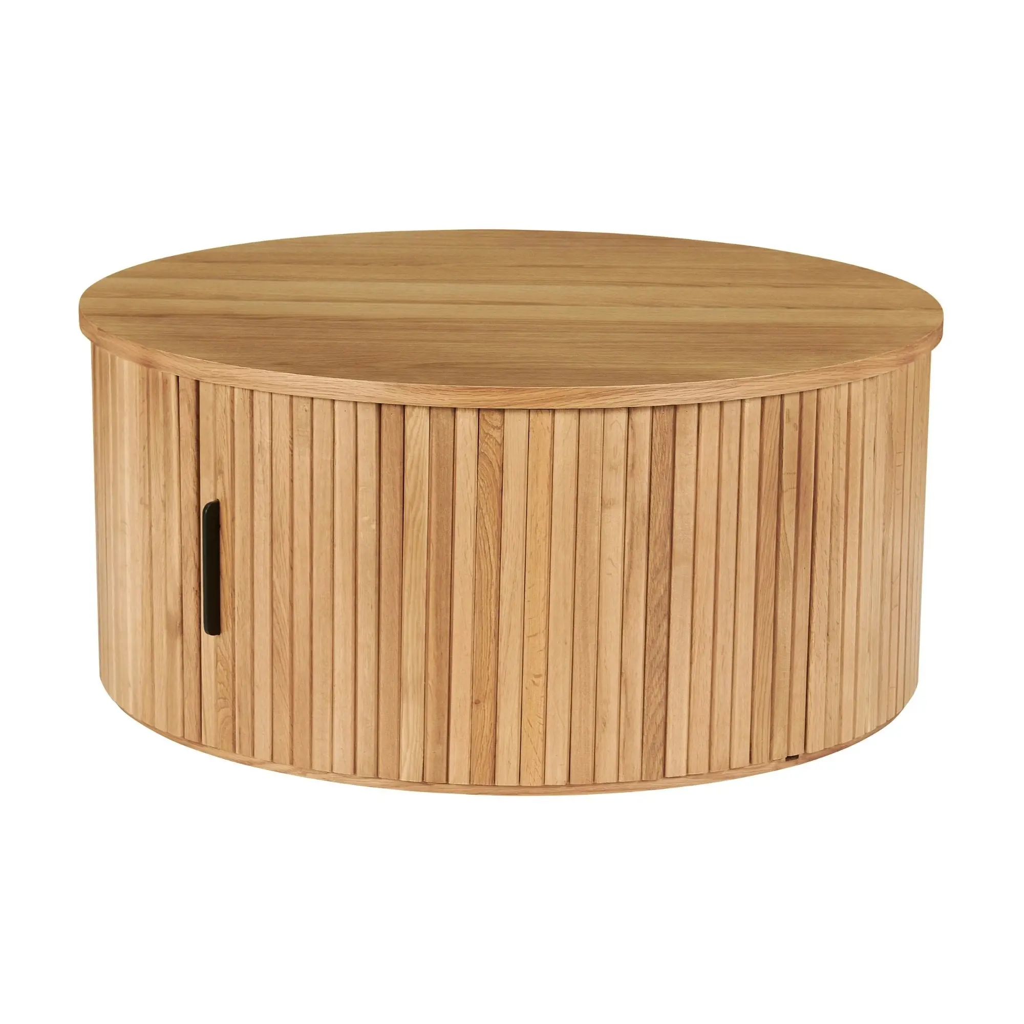 Norman 80cm Timber Round Coffee Table Natural