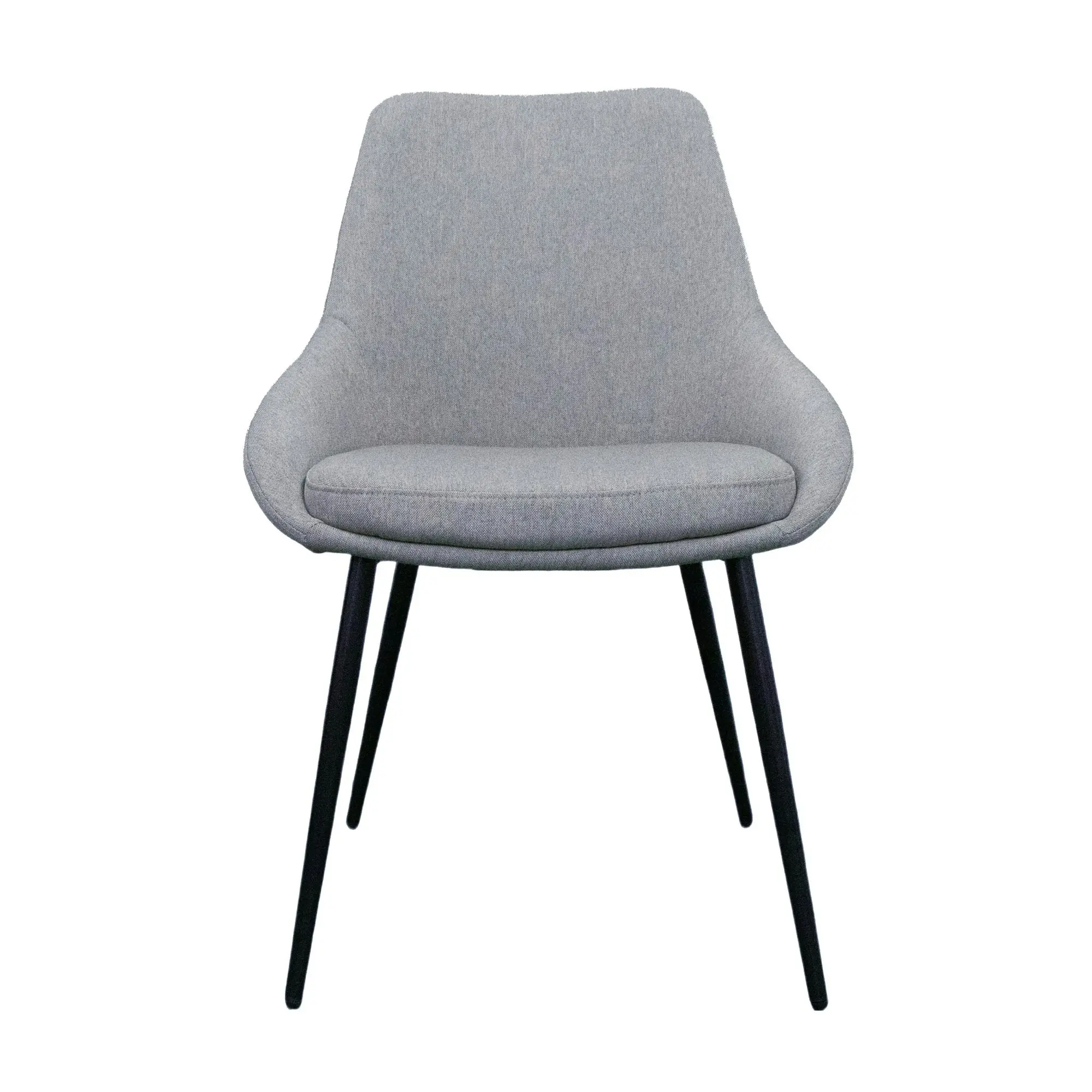 Alfie 4pc Set Fabric Dining Chair Light Grey