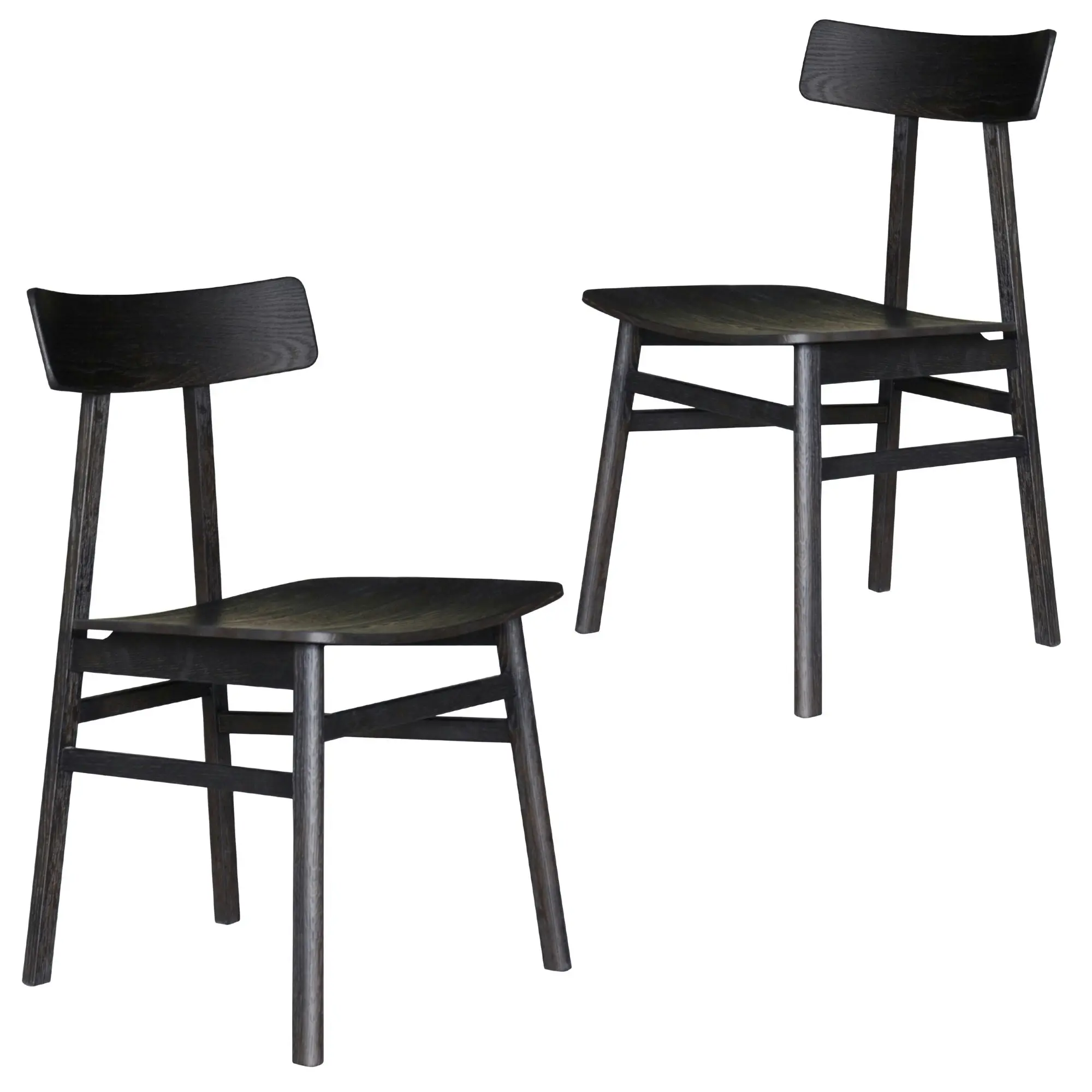 Claire 2pc Set Dining Chair with Timber Seat