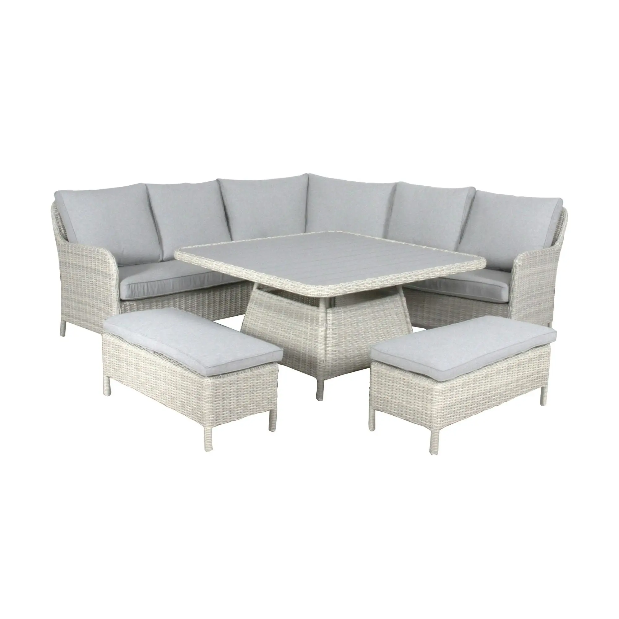 Barcelona 6pc Outdoor Dining Wicker Set