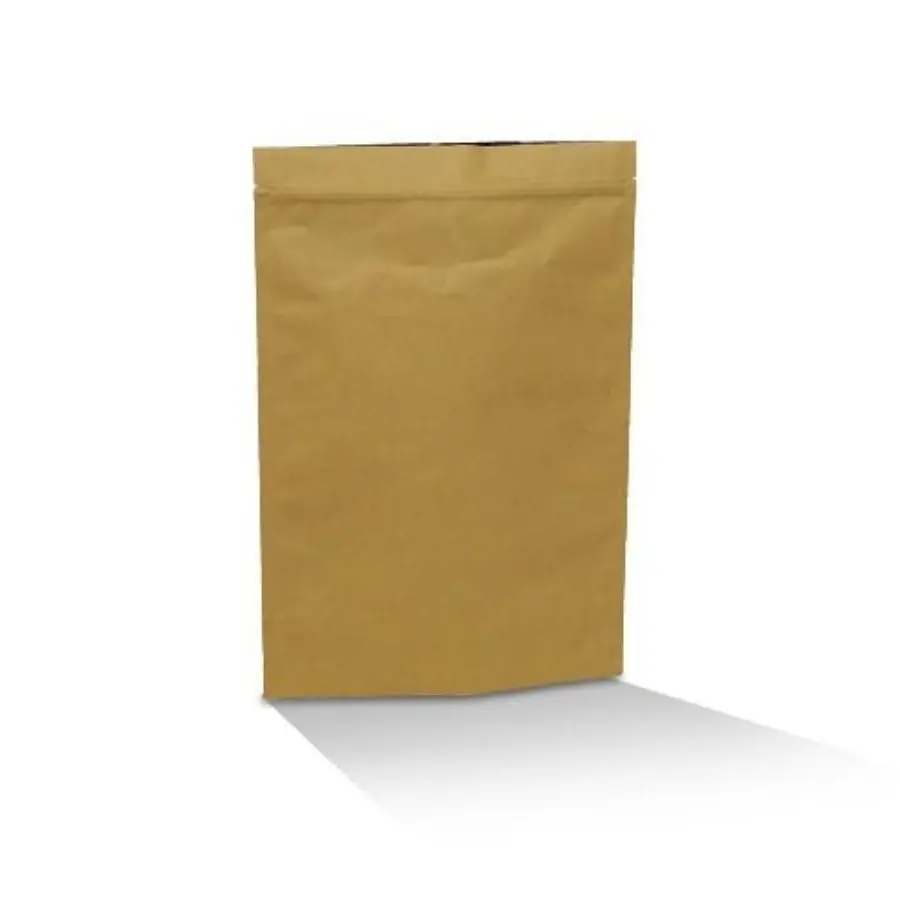 50pk Coffee Pouch Brown Kraft 500g (190x270x50mm)