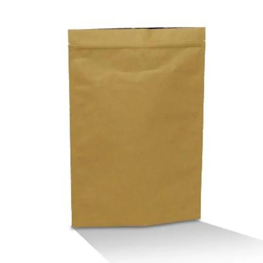 50pk Coffee Pouch Brown Kraft 1000g (235x345x58mm)