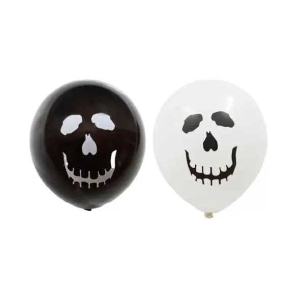 8pk Skull Halloween Latex Balloon