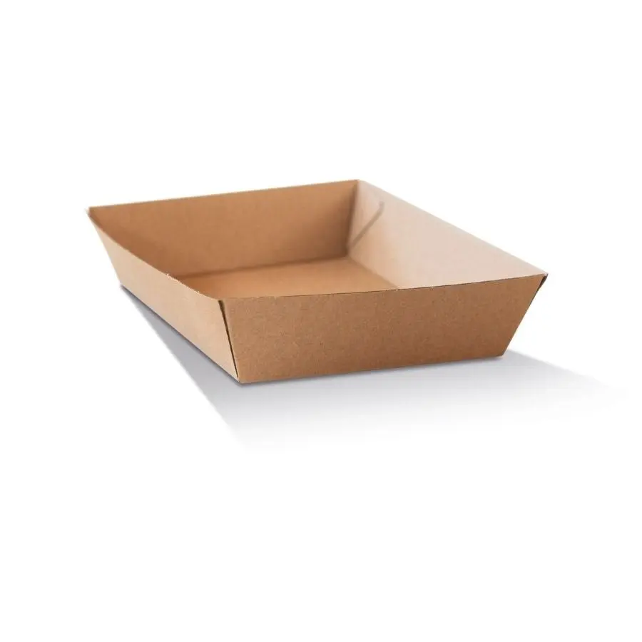 125pk Square Brown Tray (178x178x45mm)