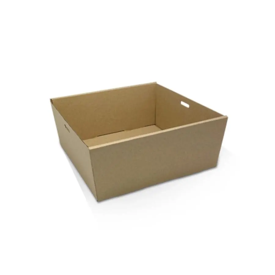 BULK 100pk Small Brown Square Grazing Box 180x180x80mm (NO LIDS)