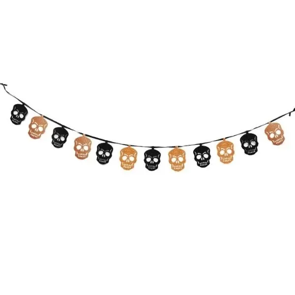 Skull Halloween Bunting 2m